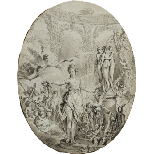 La Beauté sacrifie aux Grâces, récompense les talents et est couronnée par l’Amour (‘Beauty Sacrifices to the Graces, Rewards Talent, and is Crowned by Love’)